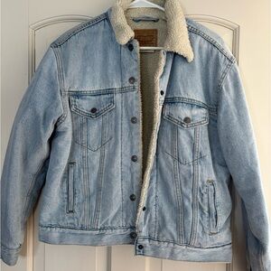 LEVI SHERPA TRUCKER JEAN JACKET